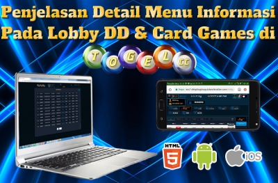Penjelasan Menu Informasi Pada Lobby DD & Card Games